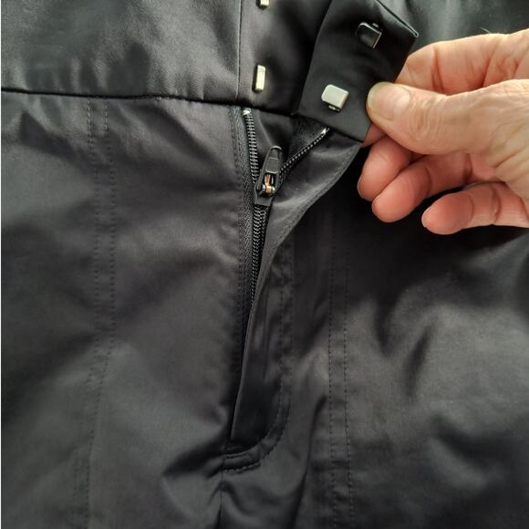 Athleta Radiant Jogger Pants Women's Sz 4 Black Satin Tapered Zip Leg Athleisure - Picture 4 of 16